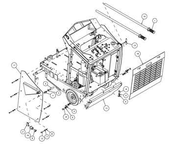 Section 12 Diagram and Parts List for MK-4020KB 167420-20 MK Diamond Concrete Saw